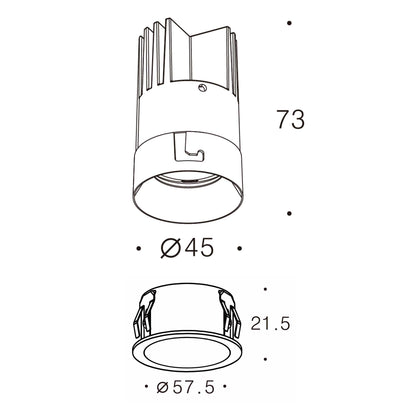 Orvo S LED zápustné svítidlo Ra>90