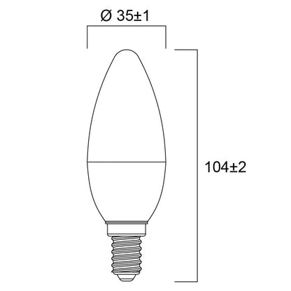 LED žárovka Sylvania ToLEDo Candle E14 806lm 2700K