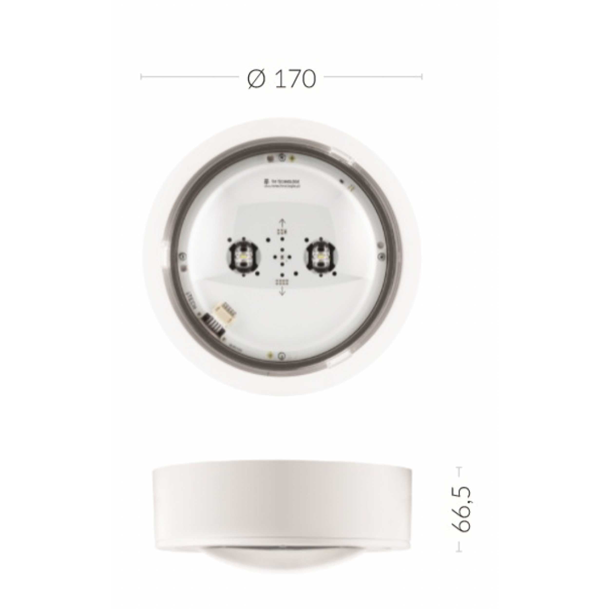TM.ITECH M1 60 NM W protupanička hitna rasvjeta IP65