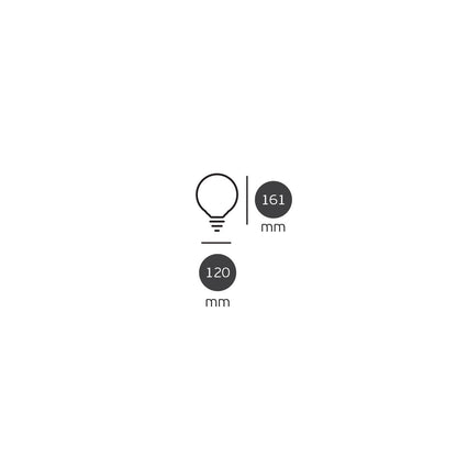VK Light Globo Plastic E27 ø95 15W LED žarulja