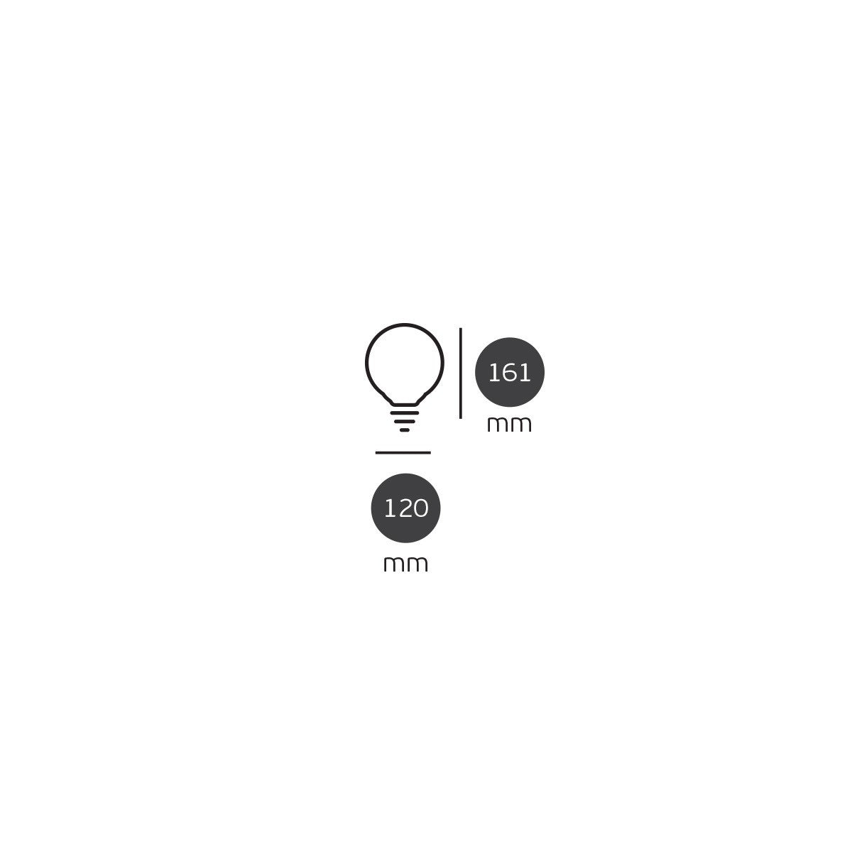 VK Light Globo Plastic E27 ø95 15W LED žarulja