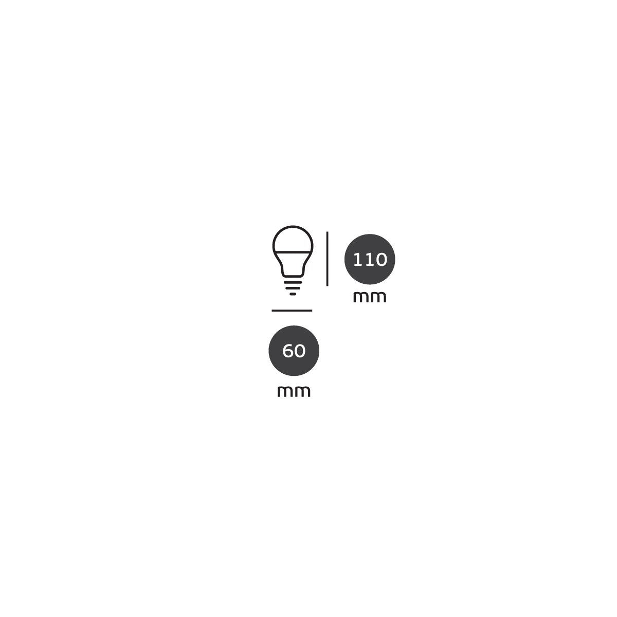 VK Light Classic Plastic RGB E27 ø60 4W prigušiva LED žarulja