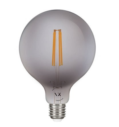 VK Light Globo Filament tamnosiva E27 LED žarulja, ø125, 2700K, 7W, prigušiva