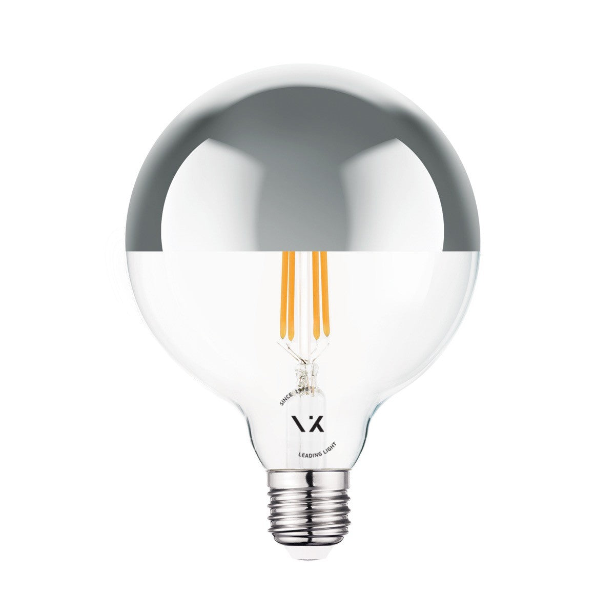 VK Light Globo Filament Silver LED žarulja, E27, ø125, 2700K, 7W, dimabilna