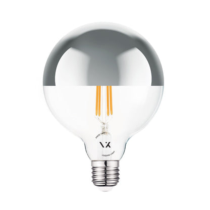 VK Light Globo Filament Silver LED žarulja, E27, ø125, 2700K, 7W, dimabilna