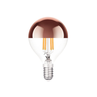 VK Light Mini Globe Filament Pink Copper E14 2700K 4,5 W prigušiva LED žarulja