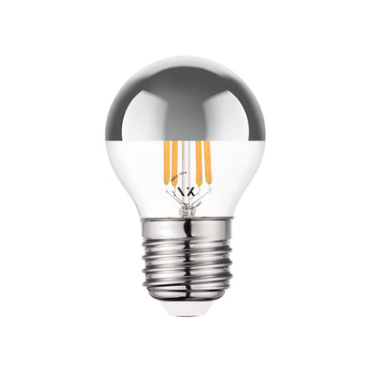 VK Light Mini Globe Filament Silver E27 2700K 4,5 W prigušiva LED žarulja