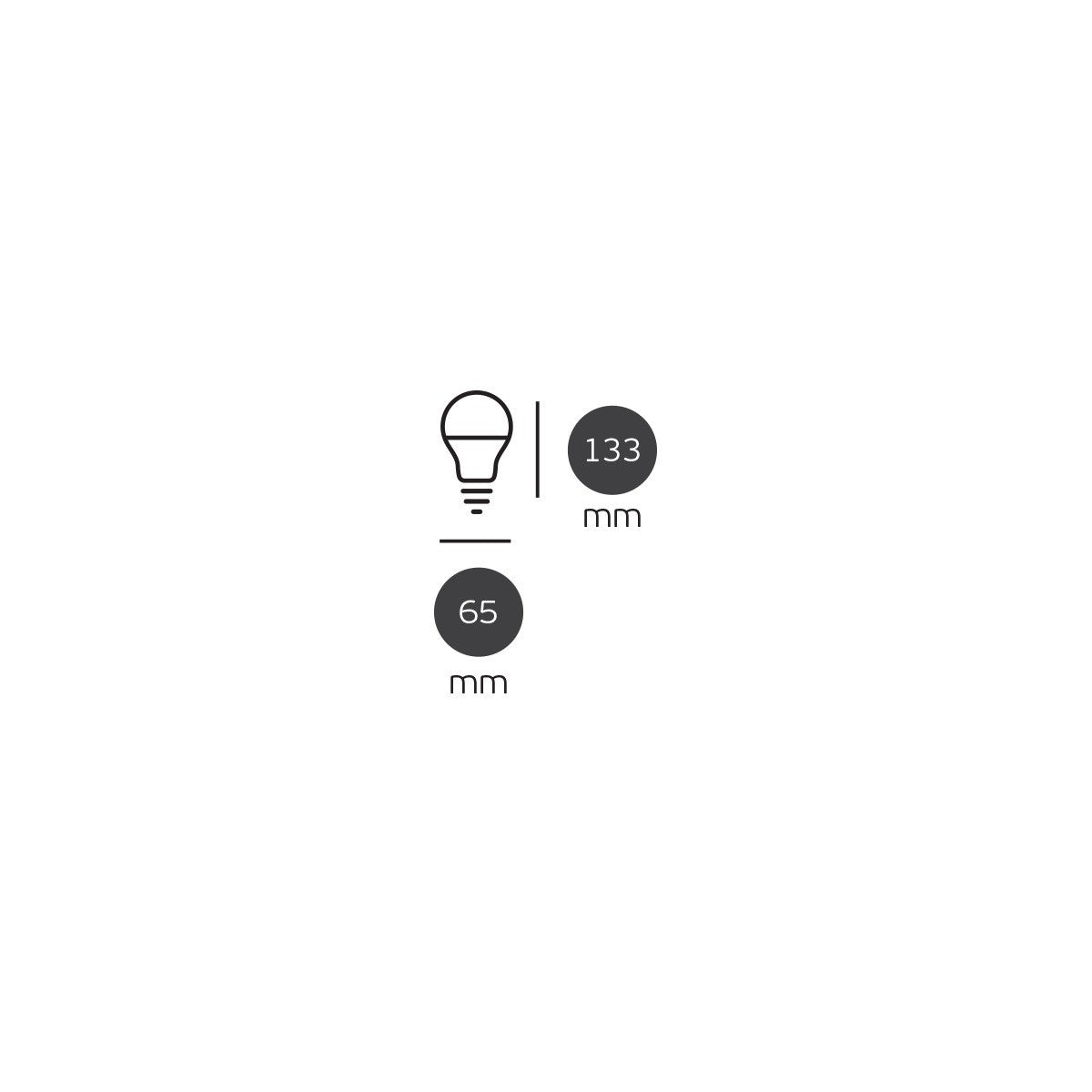 VK Light Classic Plastic E27 LED žarulja, ø70, 20W