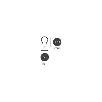VK Light Classic Plastic E27 LED žarulja, ø70, 20W