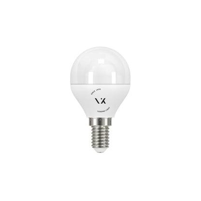 VK Light Mini Globe plastična LED žarulja E14, ø45, 9W, prigušiva