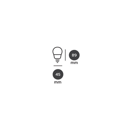 VK Light Mini Globe plastična LED žarulja E14, ø45, 9W