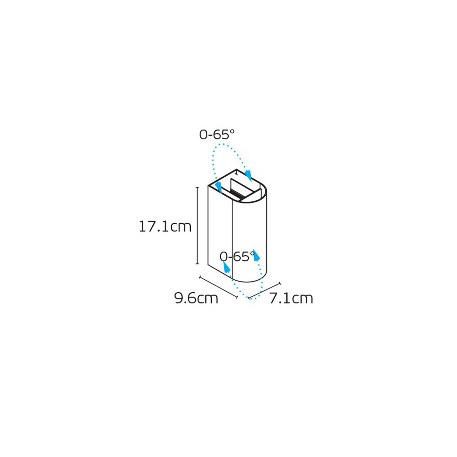 VK Light Tod LED zidna svjetiljka IP65