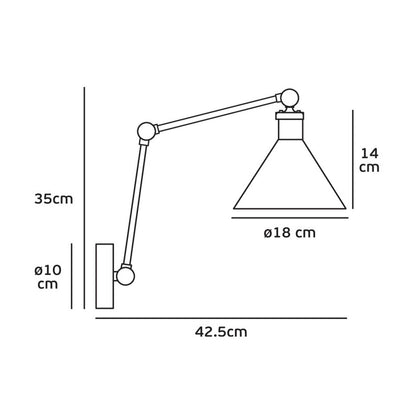 VK Light Gro E27 zidna svjetiljka