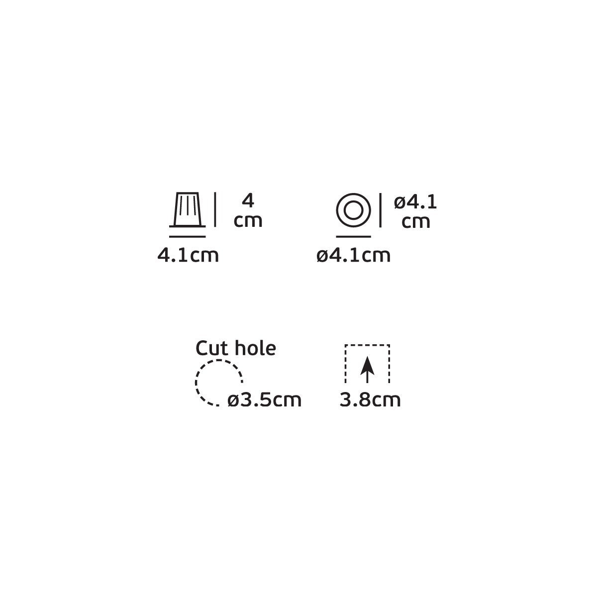 VK Light Bloc Narrow LED ugradbena svjetiljka s fiksnom optikom