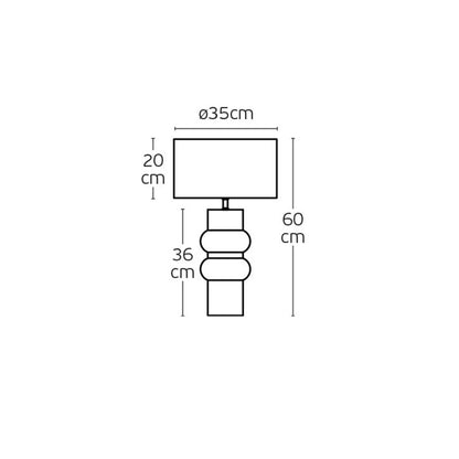 VK Light Otto E27 stolna lampa