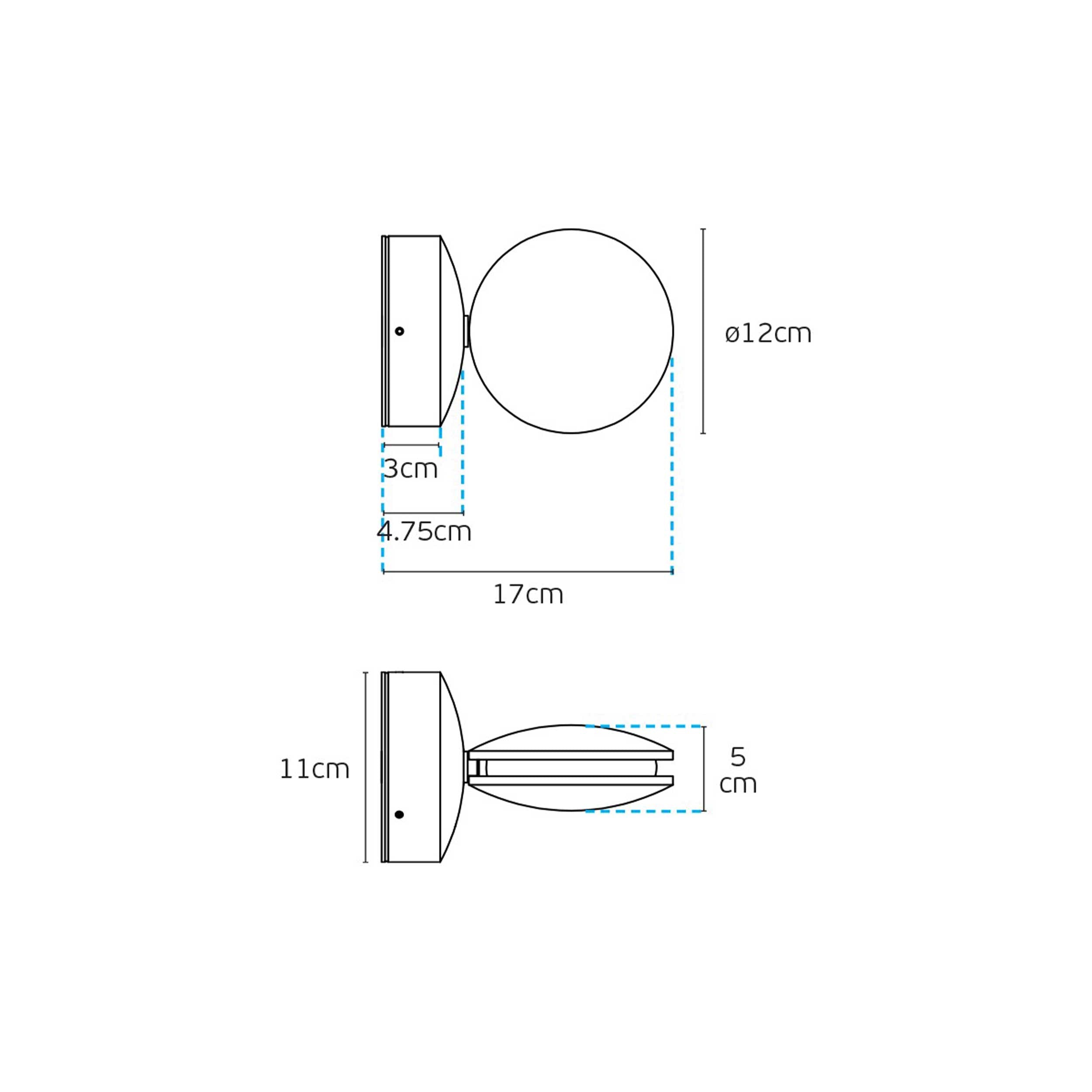 VK Light Pint LED zidna svjetiljka IP54