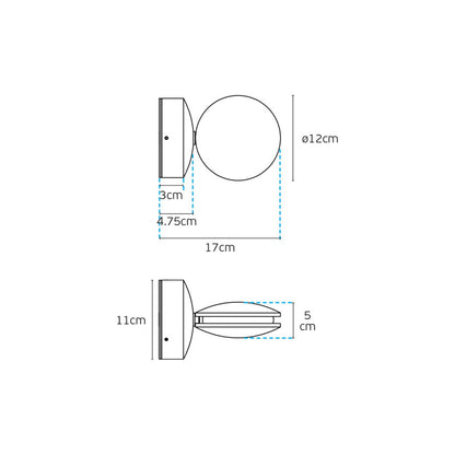 VK Light Pint LED zidna svjetiljka IP54