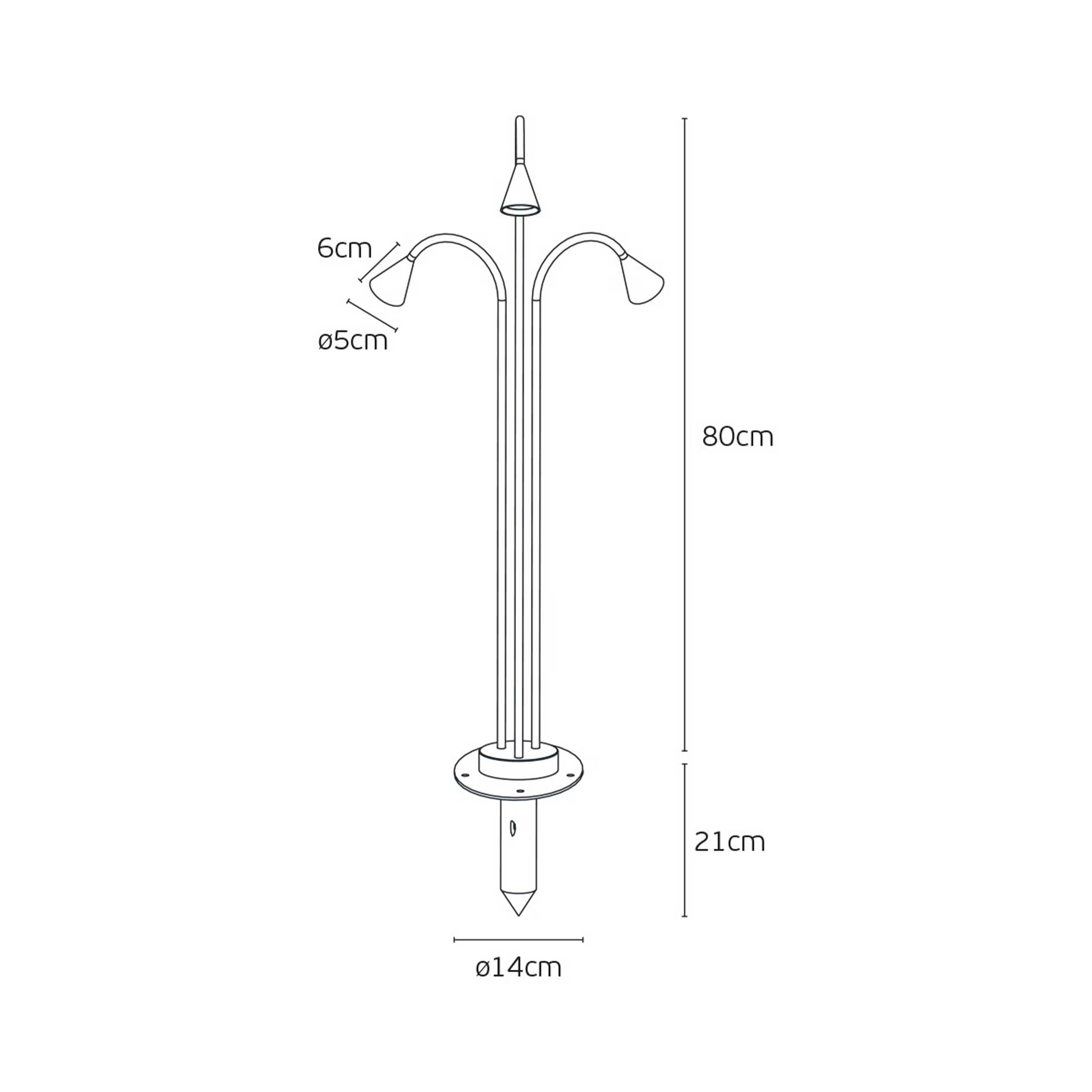 VK Light Rose 3 LED stupna svjetiljka IP65