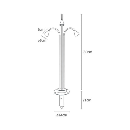 VK Light Rose 3 LED stupna svjetiljka IP65
