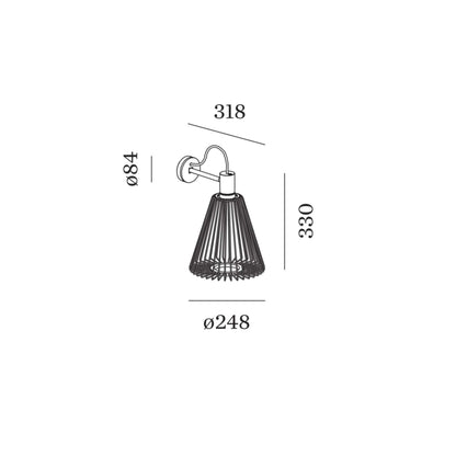 Wever and Ducré Wiro nástěnné svítidlo