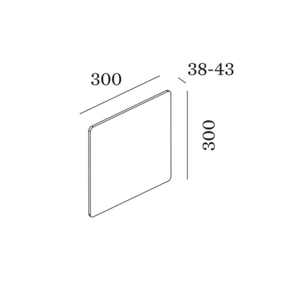 Wever and Ducré MILES LED nástěnné čtvercové svítidlo