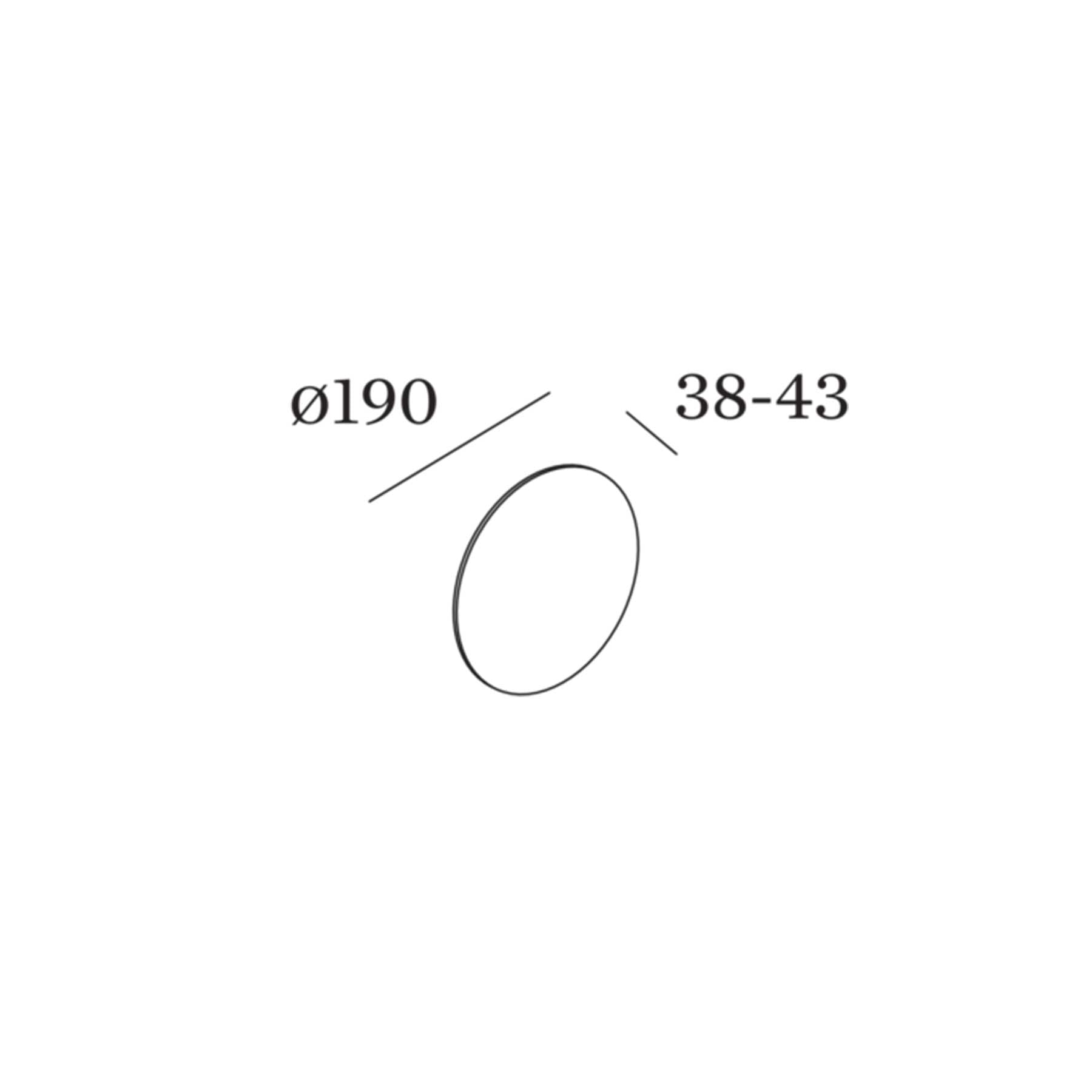 Wever and Ducré MILES LED nástěnné kruhové svítidlo