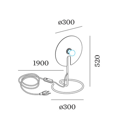 Wever and Ducré MIRRO stolní svítidlo