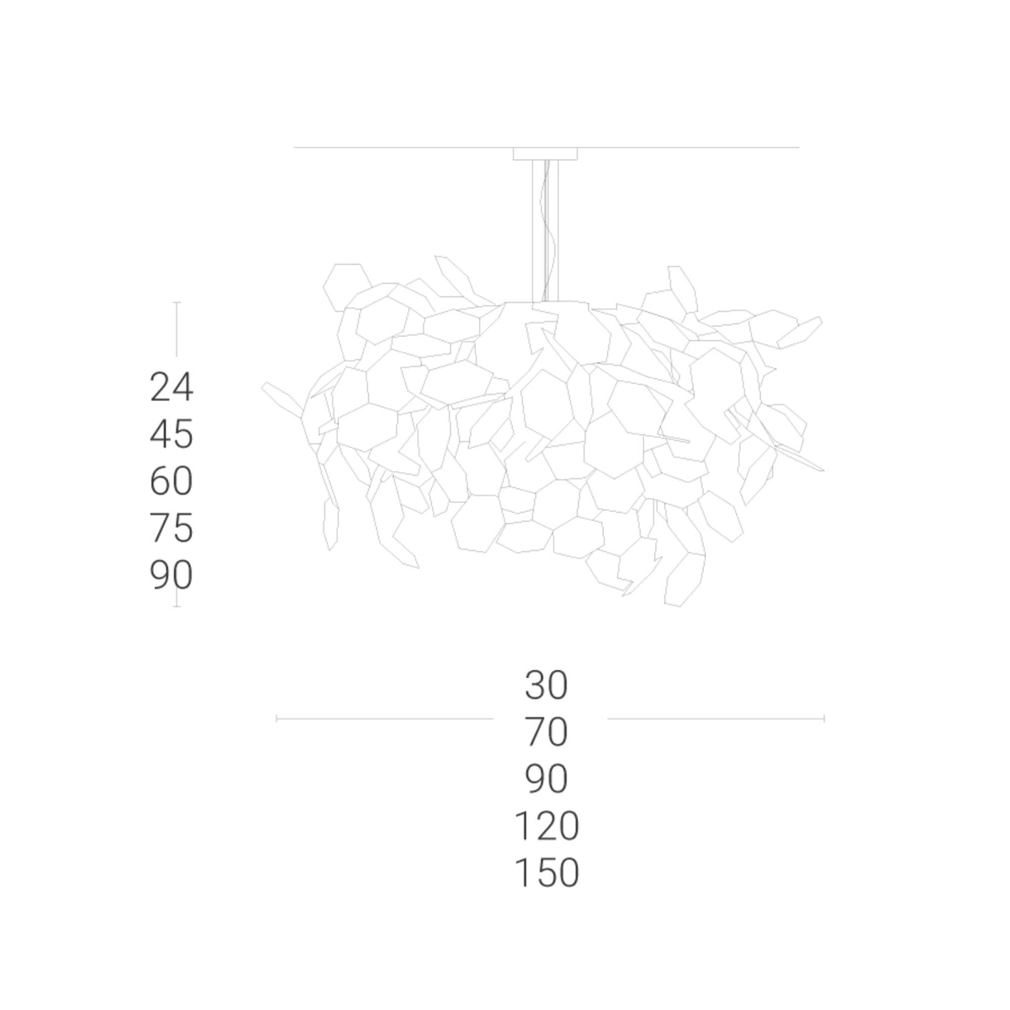 Zava Andromeda E27 závěsné svítidlo