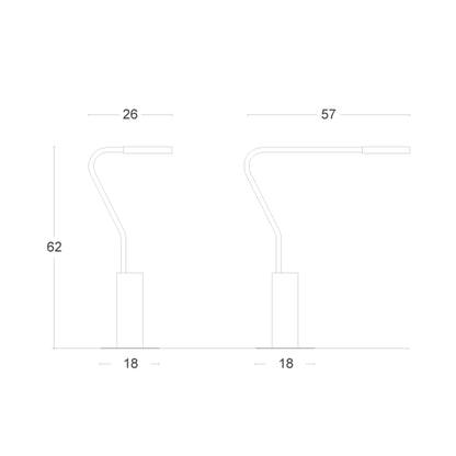 Zava Meta LED stolní svítidlo