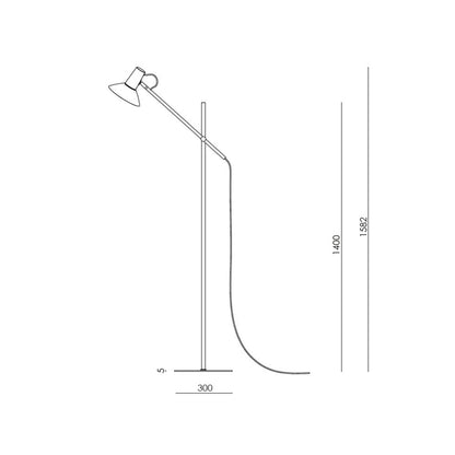 Aromas Hudo E27 podna lampa