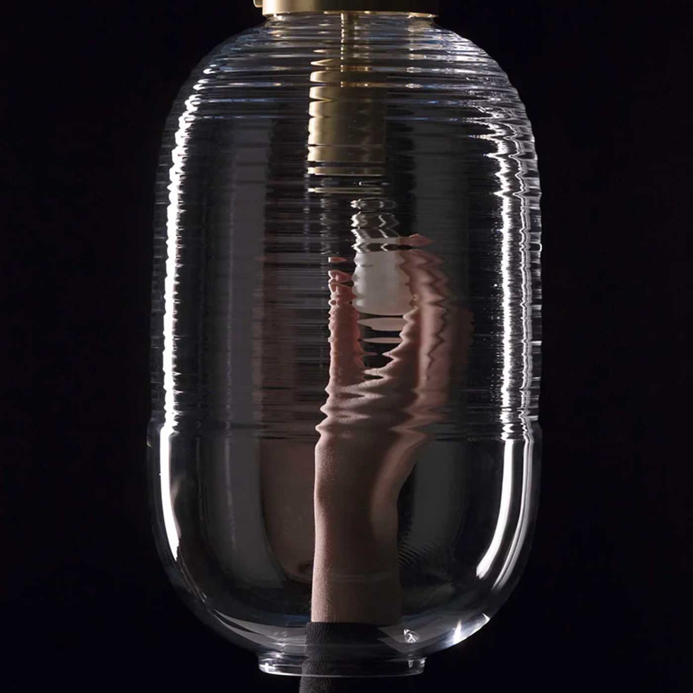 Bomma Lantern E27 skleněné závěsné svítidlo