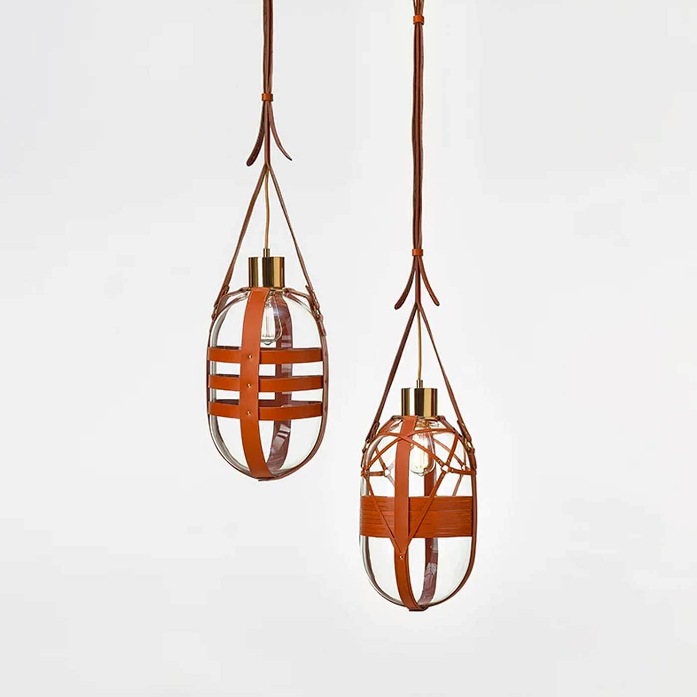 Bomma Tied-up romance E27 skleněné závěsné svítidlo