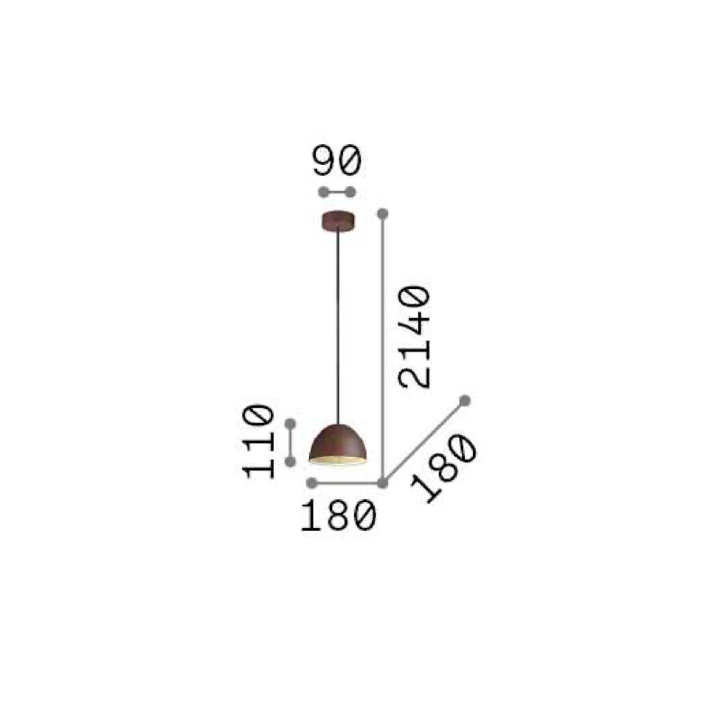 Ideal lux Folk E27 závěsné svítidlo