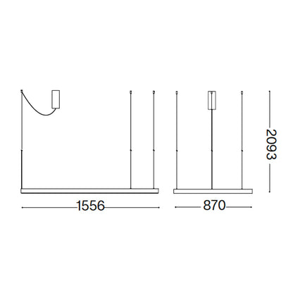 LED viseća svjetiljka Ideal Lux Waves