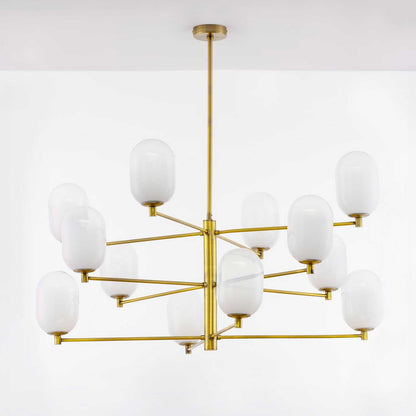 Nova Luce Balor G9 skleněný závěsný lustr