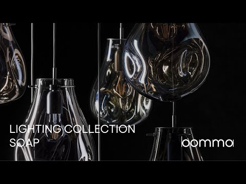 Bomma Soap E27 skleněné závěsné svítidlo malé