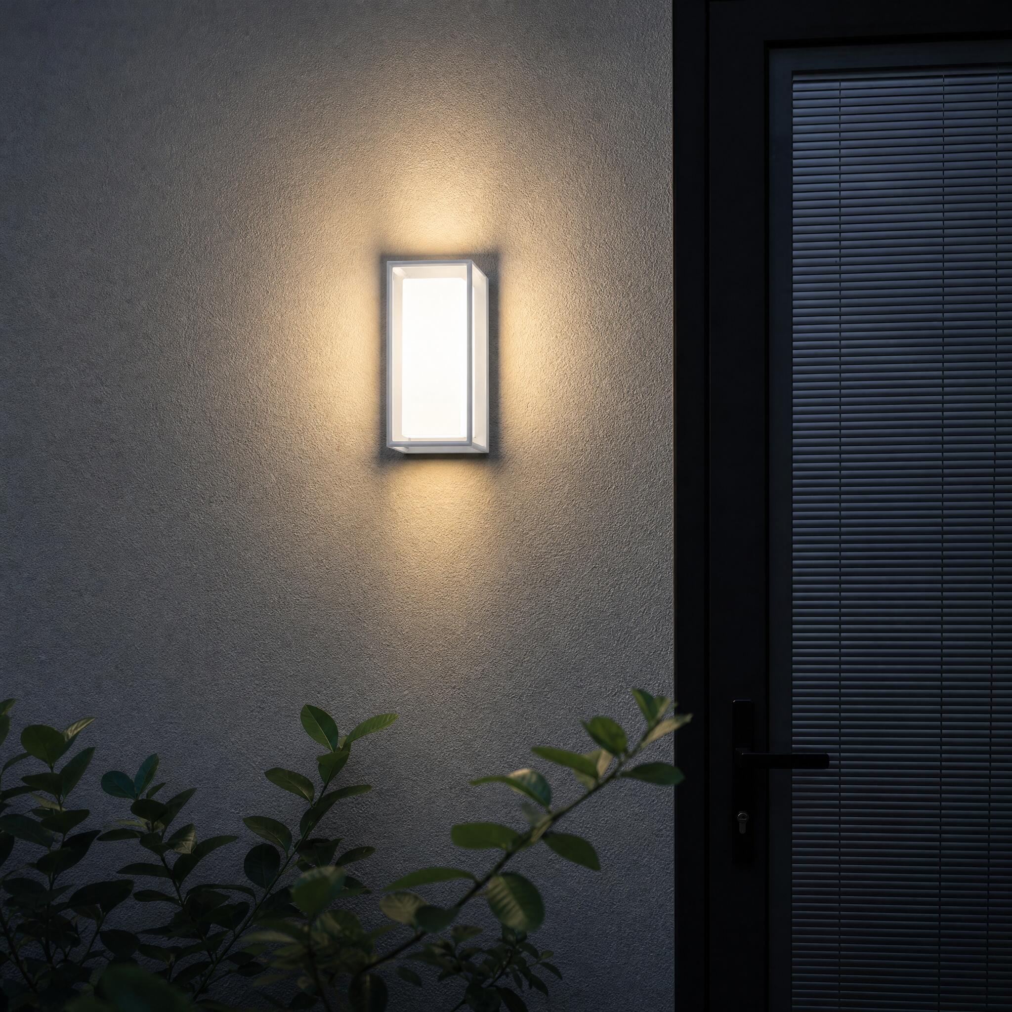 VK Light Neon LED zidna svjetiljka, IP65, pravokutna