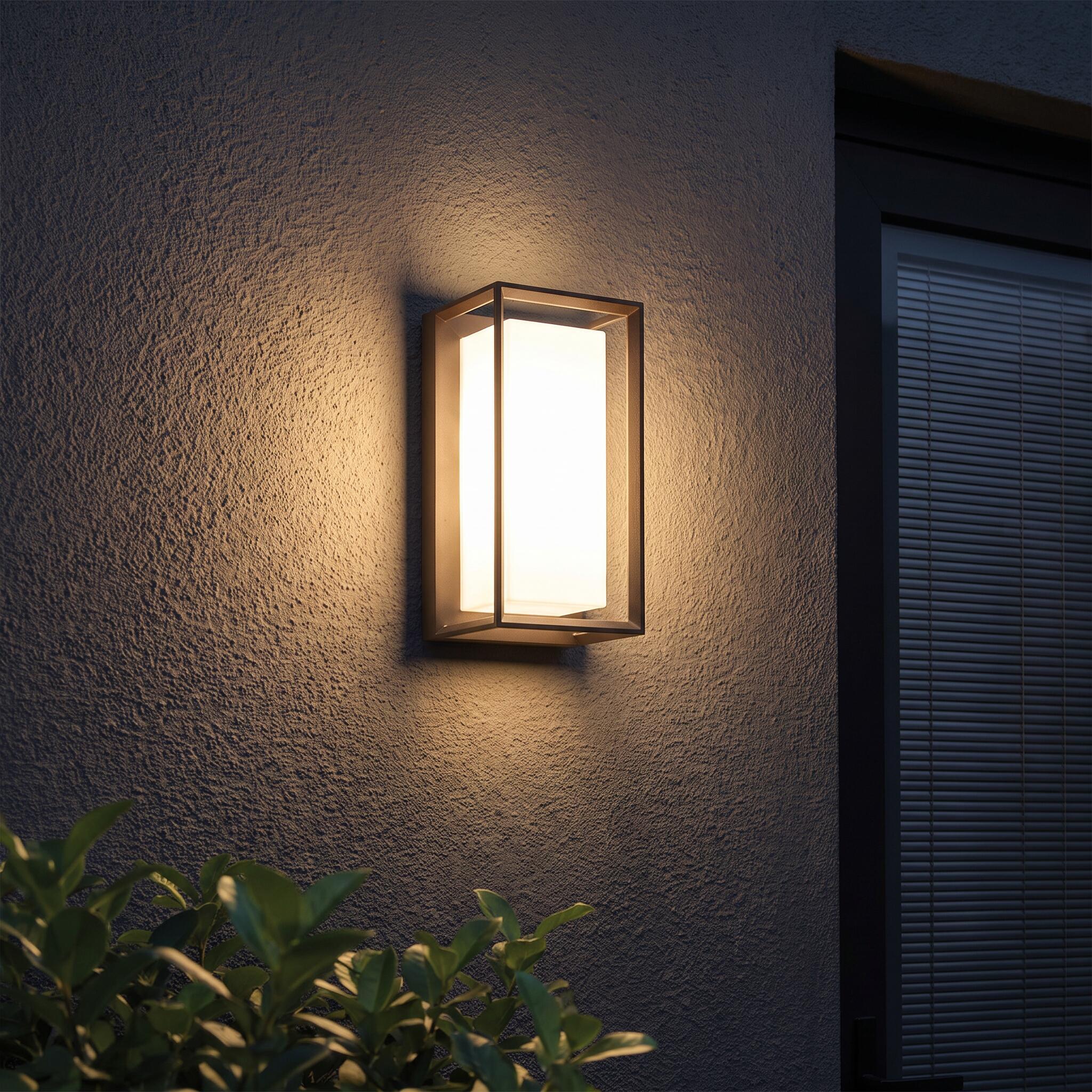 VK Light Neon LED zidna svjetiljka, IP65, pravokutna