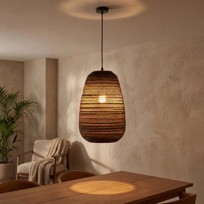 VK Light Noem E27 ovalna papirnata viseća lampa