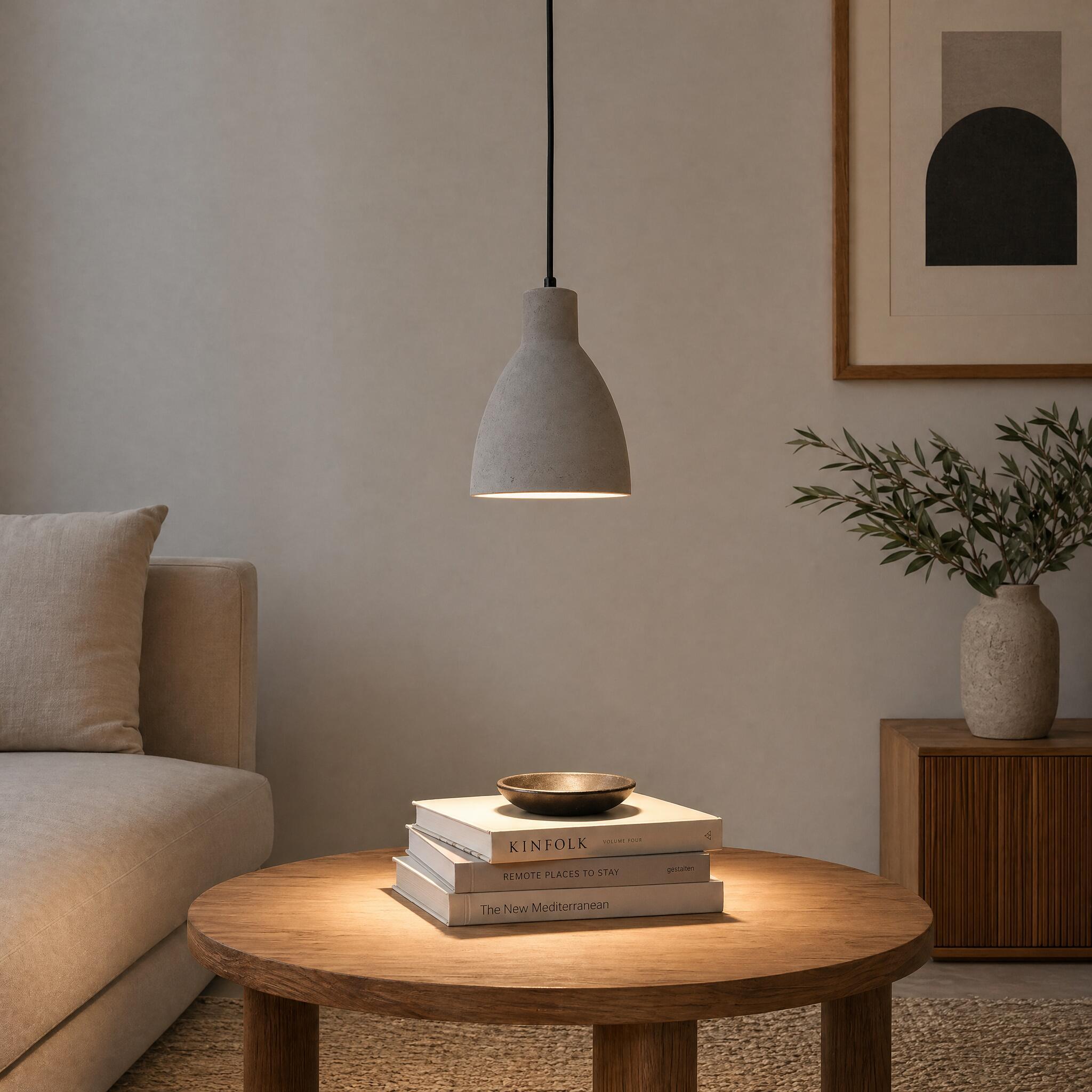 VK Light Remy E27 betonska viseća svjetiljka