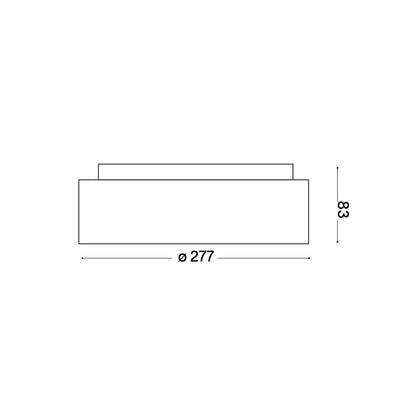 Ideal lux Ziggy LED kruhové stropní svítidlo černé
