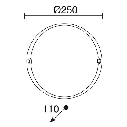 Cristher Alba E27 přisazené svítidlo bílé