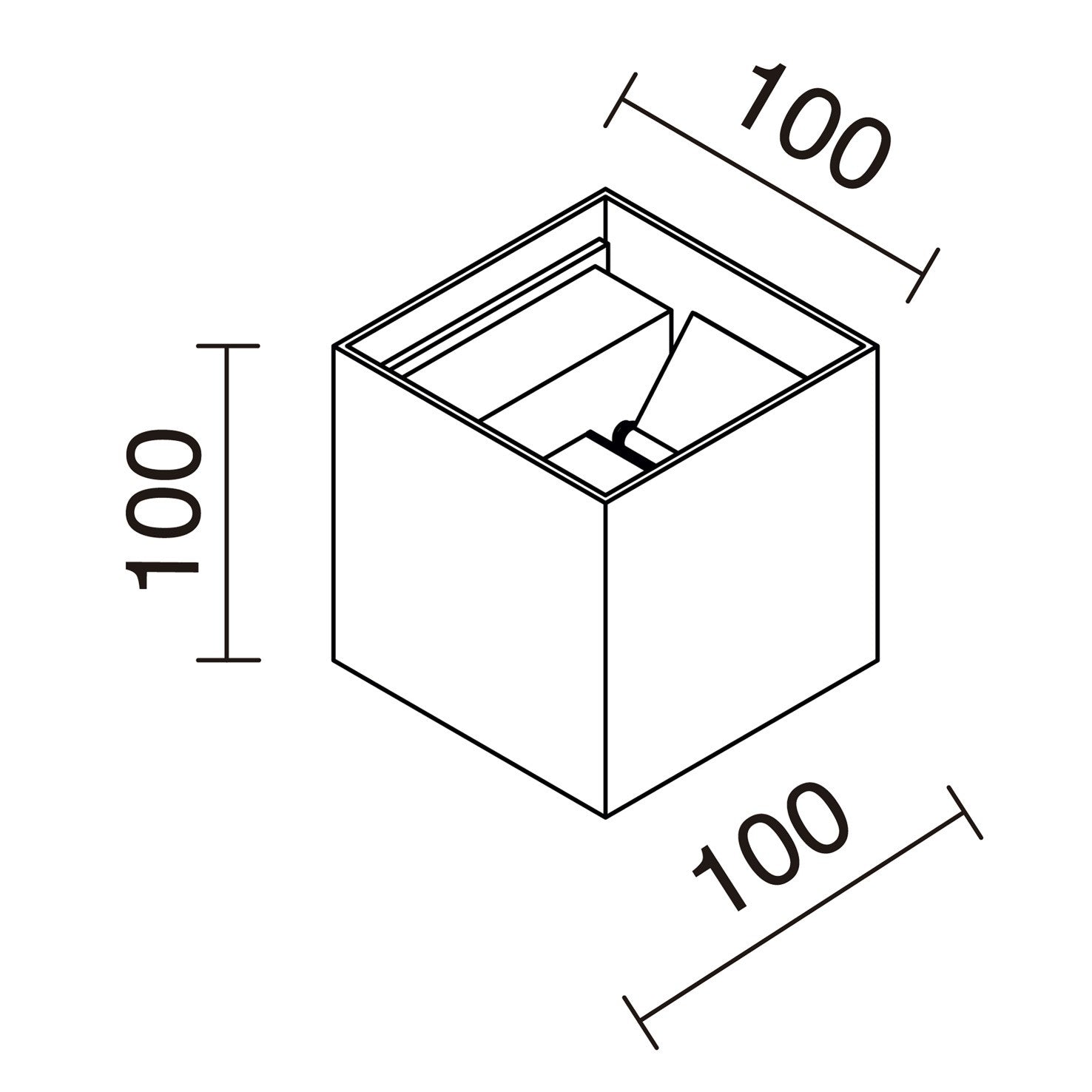 Dopo Beam up/down LED přisazené svítidlo antracitové