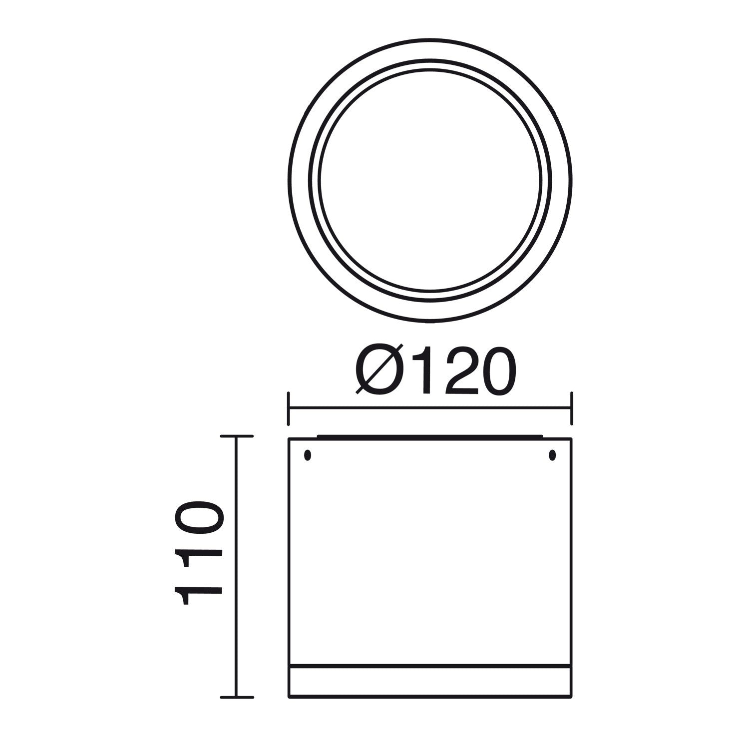Indeluz Buis LED stropní svítidlo bílé