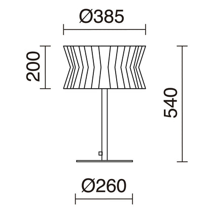 Exo Cora T E27 stolní svítidlo bílé