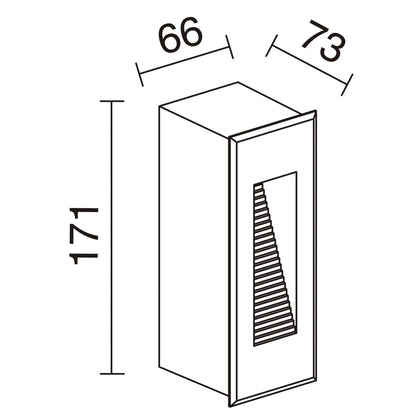 Dopo Dambel Wide LED zápustné svítidlo šedé