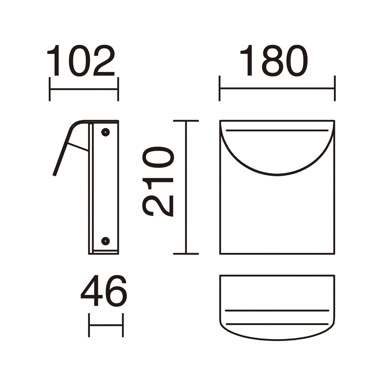 Cristher Dion wall satin LED přisazené svítidlo