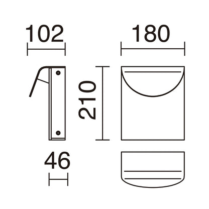 Cristher Dion wall satin LED přisazené svítidlo