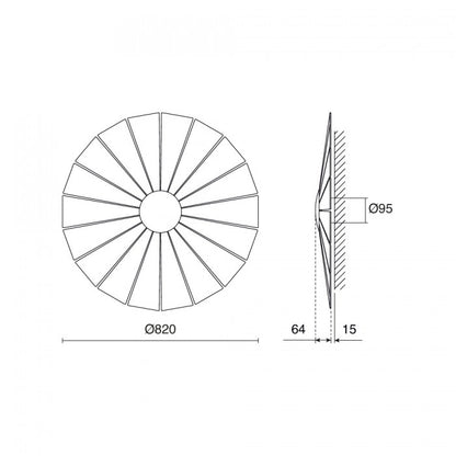 Exo Eye LED nástěnné svítidlo