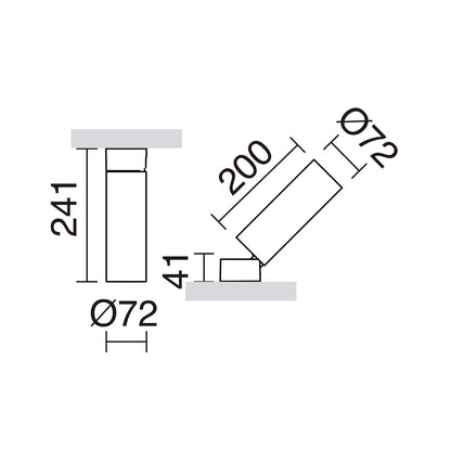 Cristher Hamelin LED bodové svítidlo černé